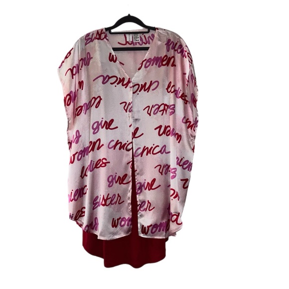 HUE Other - HUE Pink and Red Motivational Pajama Set  2 Piece